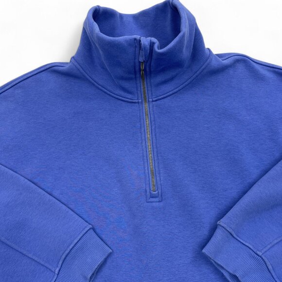 Lululemon Scuba Funnel Half Zip Blue Sweatshirt Pullover Pockets Women's XS - Picture 6 of 12